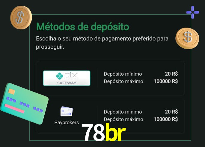 O cassino 78br oferece uma grande variedade de métodos de pagamento